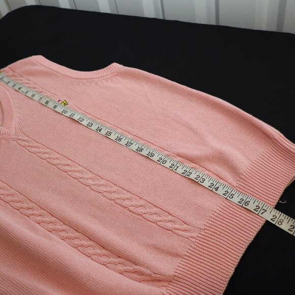 Vintage Slazenger Augusta National Golf Shop Sweater Vest Pink Cotton Size XL - Picture 6 of 7